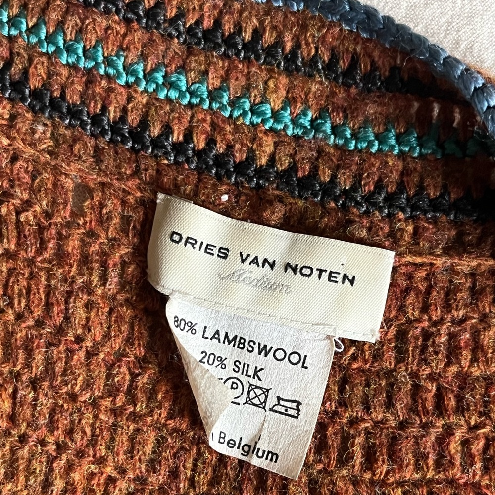Dries Van Noten Hand Knit Crochet Longline Vest - Picture 12 of 14